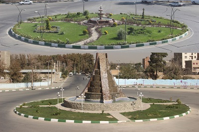 نصب تابلوهاي جديد ميادين پارسا و فلسطين شهر احمدآباد مستوفي