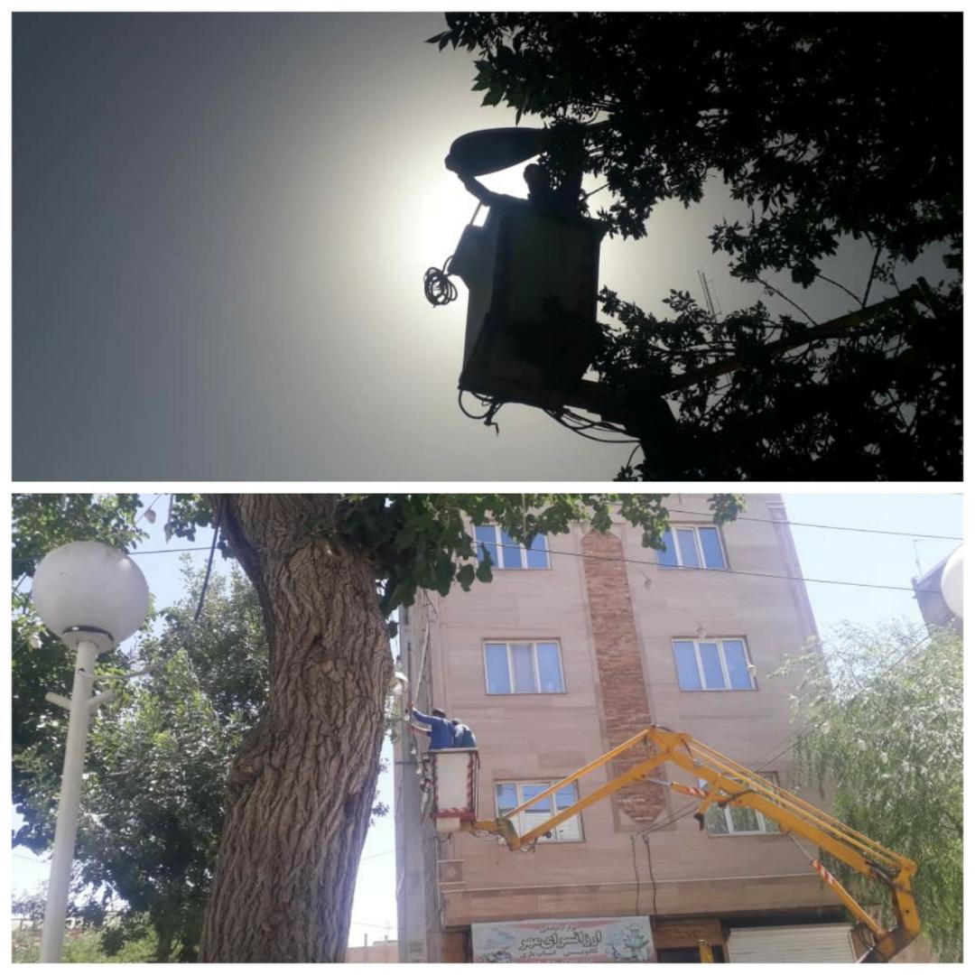 بهسازی شبکه روشنایی خیابان امام خمینی (ره)