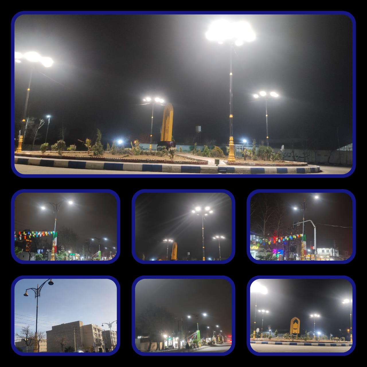 توسعه‌ شبکه روشنایی بلوار شهید ابوالقاسم/ بهره‌گیری از ده‌ها برج نوری شکیل و متناسب/ کارگذاری چراغهای روشنایی مدرن، کم‌مصرف و کارآمد