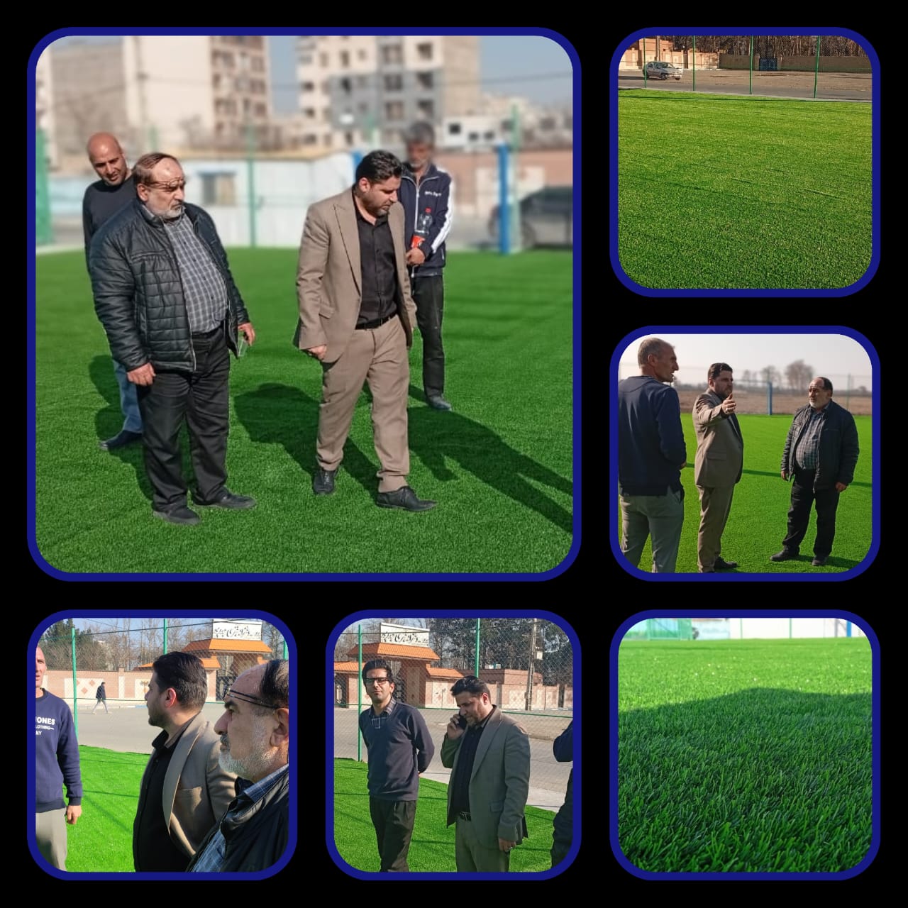 آغاز بهره‌برداری از نخستین زمین چمن مصنوعی شهر احمدآبادمستوفی/بازدید و ارزیابی‌ شهردار و اعضای شورای شهر از کیفیت کار اجراشده و شرایط خاص زمین